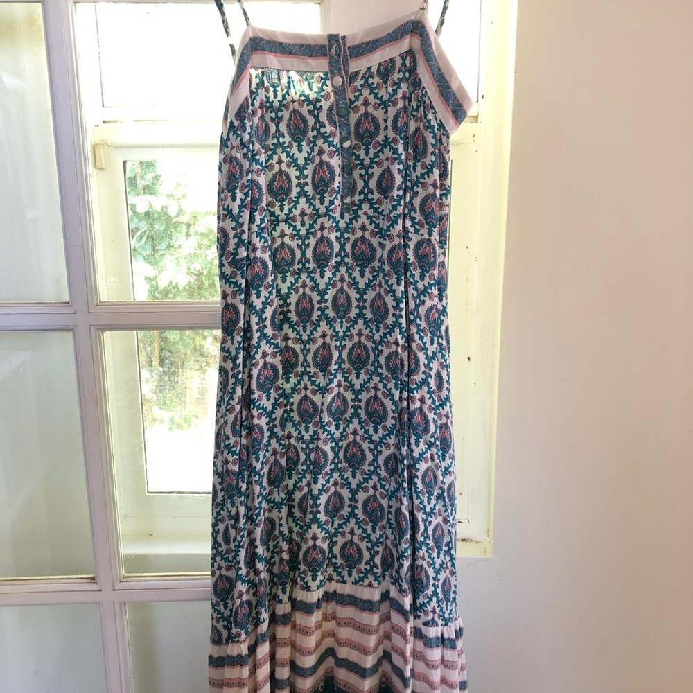 Bohemian dress small paisley India block print